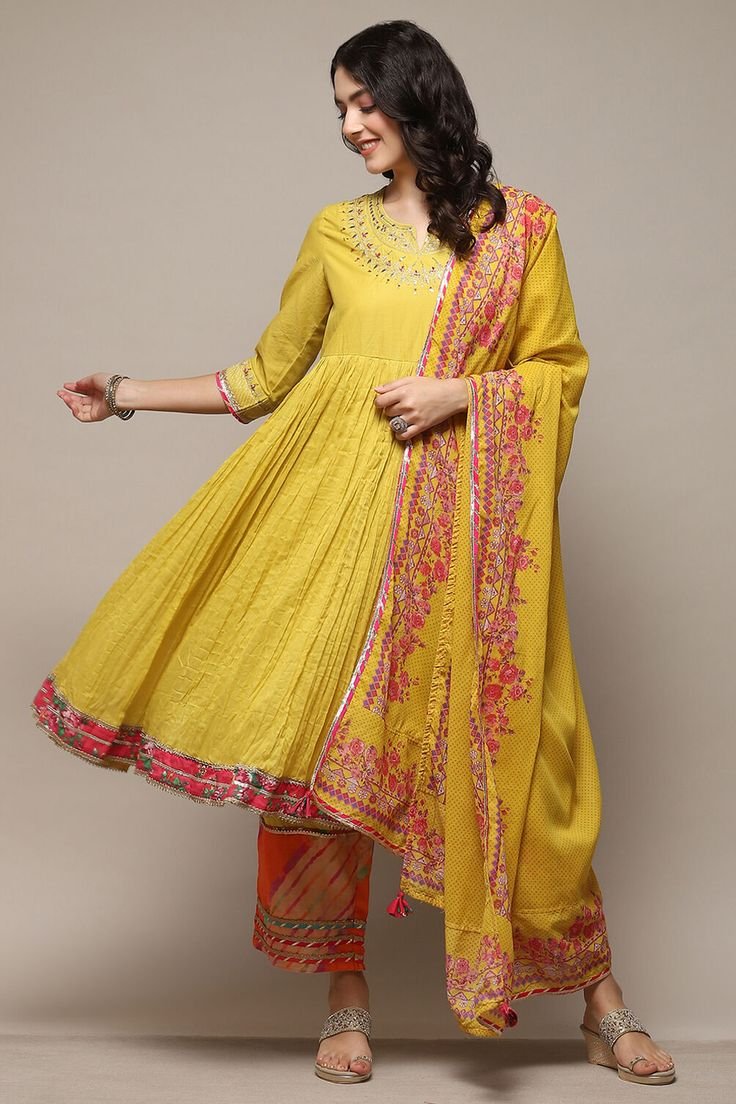 Discover elegance with our Women Cotton Anarkali…